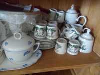 serviço de chá chines com 24 chavenas 12 de café 12 de cha