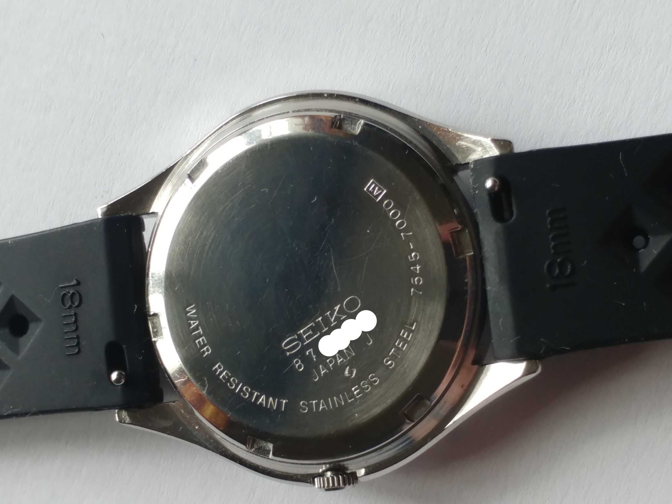 Seiko SQ Quartz mechanizm 7545 styl koperty 7000 z Lipca 1978r Suwa