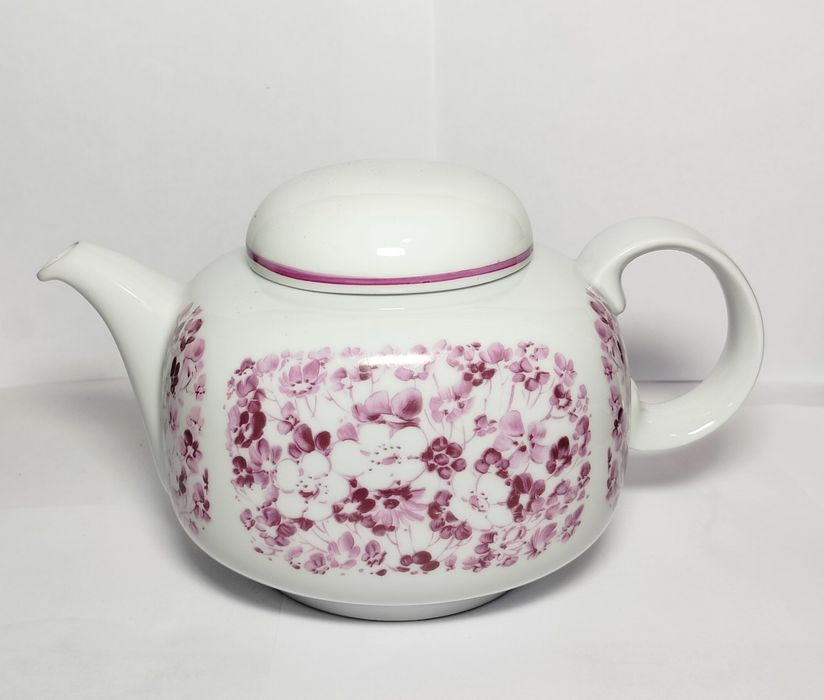 Czajnik Imbryk Porcelana Piessau Styl ludowy