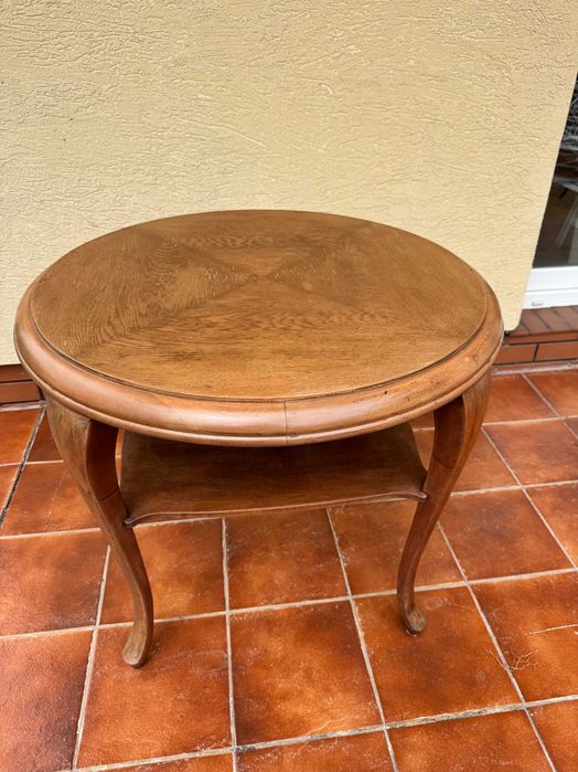 ława artdeco prl stolik kawowy patyczak stół vintage okrągły ludwik