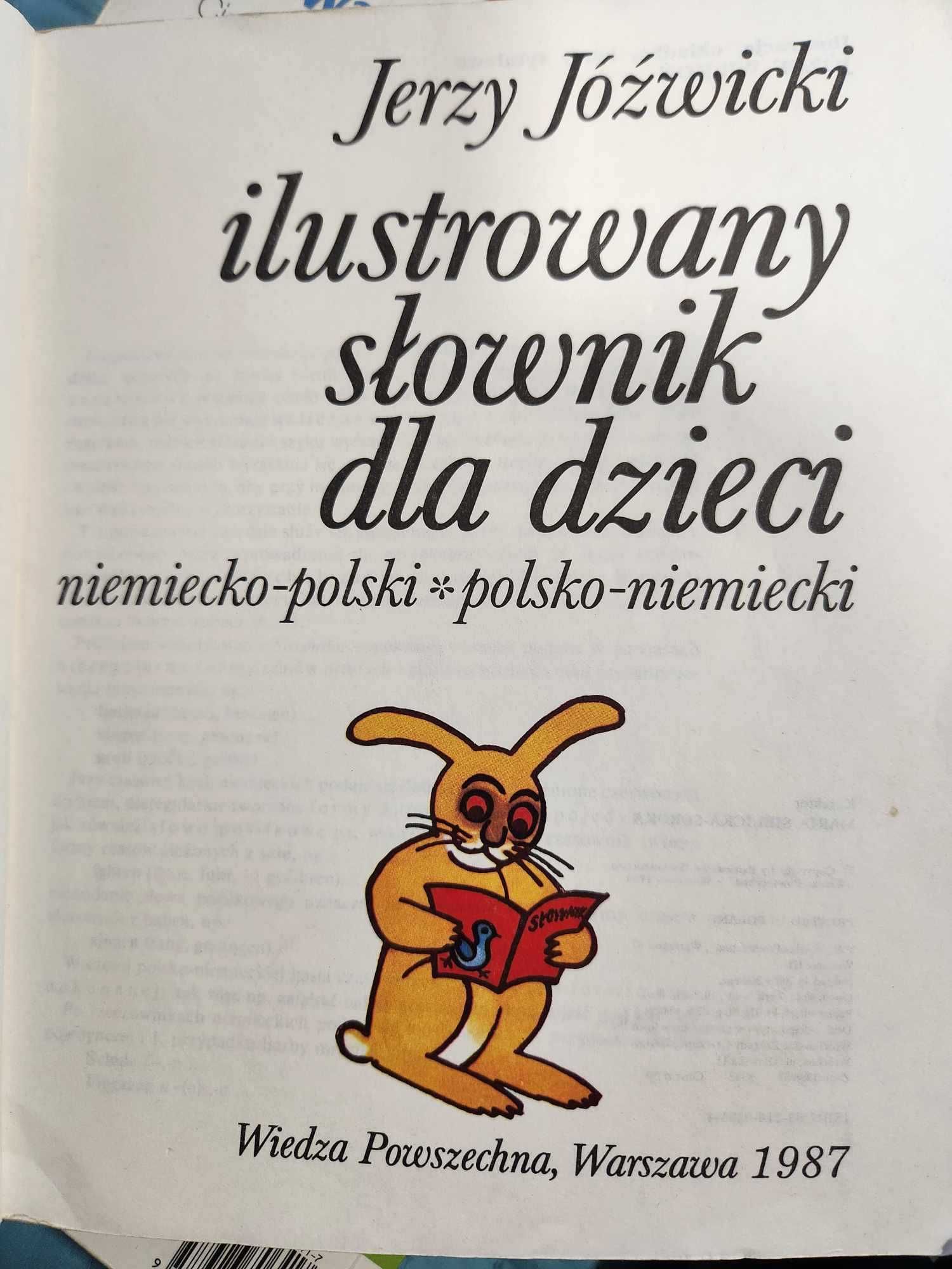 Ilustrowany słownik dla dzieci j. niemiecki Jóźwicki 1987