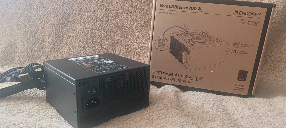 Zasilacz Endorfy Vero L5 700W 80 Plus Bronze — sprawny zasilacz