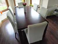 stół do jadalni duży ciężki + krzesło  x 6 + stolik kawowy do salonu