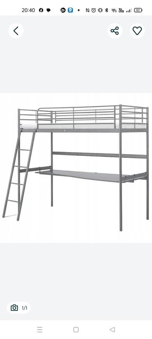 Łóżko piętrowe  z biurkiem