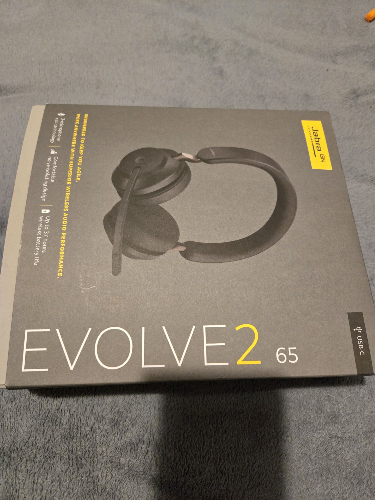 NOWE Słuchawki JABRA Evolve 2 65 UC Stereo Bezprzewodowe