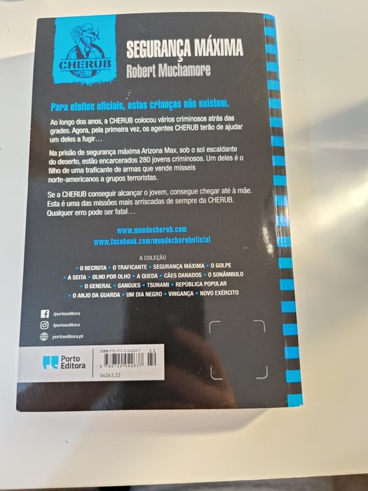Livro coleção cherub "Segurança máxima"