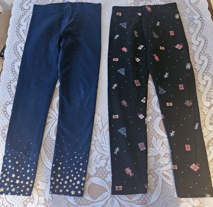 Zestaw świątecznych getrów dla dziewczynki