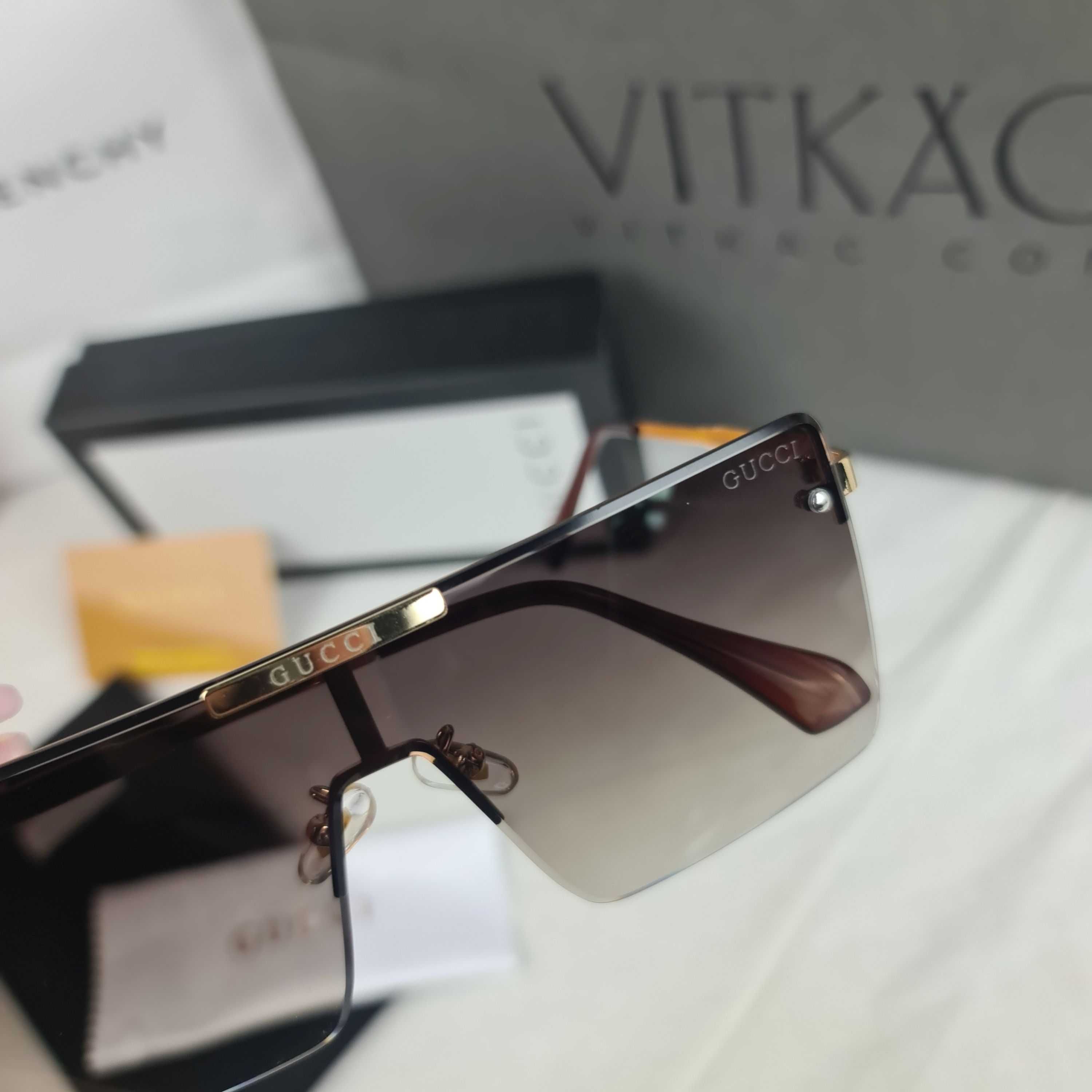 Okulary przeciwsłoneczne Zestaw Gucci logowane pudełko nowość lato