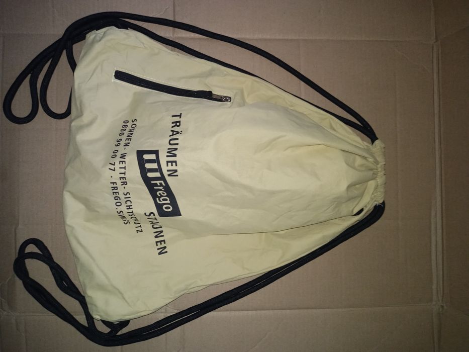 Мішок-рюкзак на зав'язках водонепронекний 46×40см Бежевий