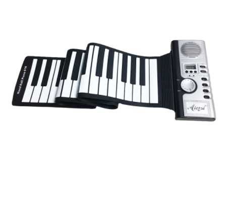 Piano eletrónico silicone portátil dobrável 61 teclas **envio grátis**