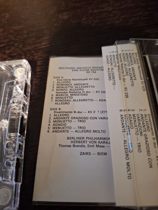 Kaseta magnetofonowa W. A. Mozart Eine kleine Nachtmusik