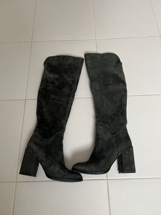 Ботфорти, натуральна замша 36 р.