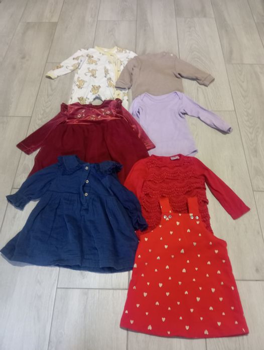 Лот/набір на дівчинку 6-9 місяців 74 розмір