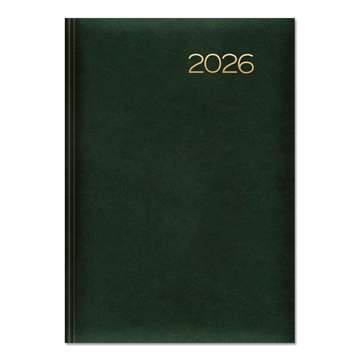 Kalendarz 2026 książkowy A5 dzienny zielony SK2 Sapt