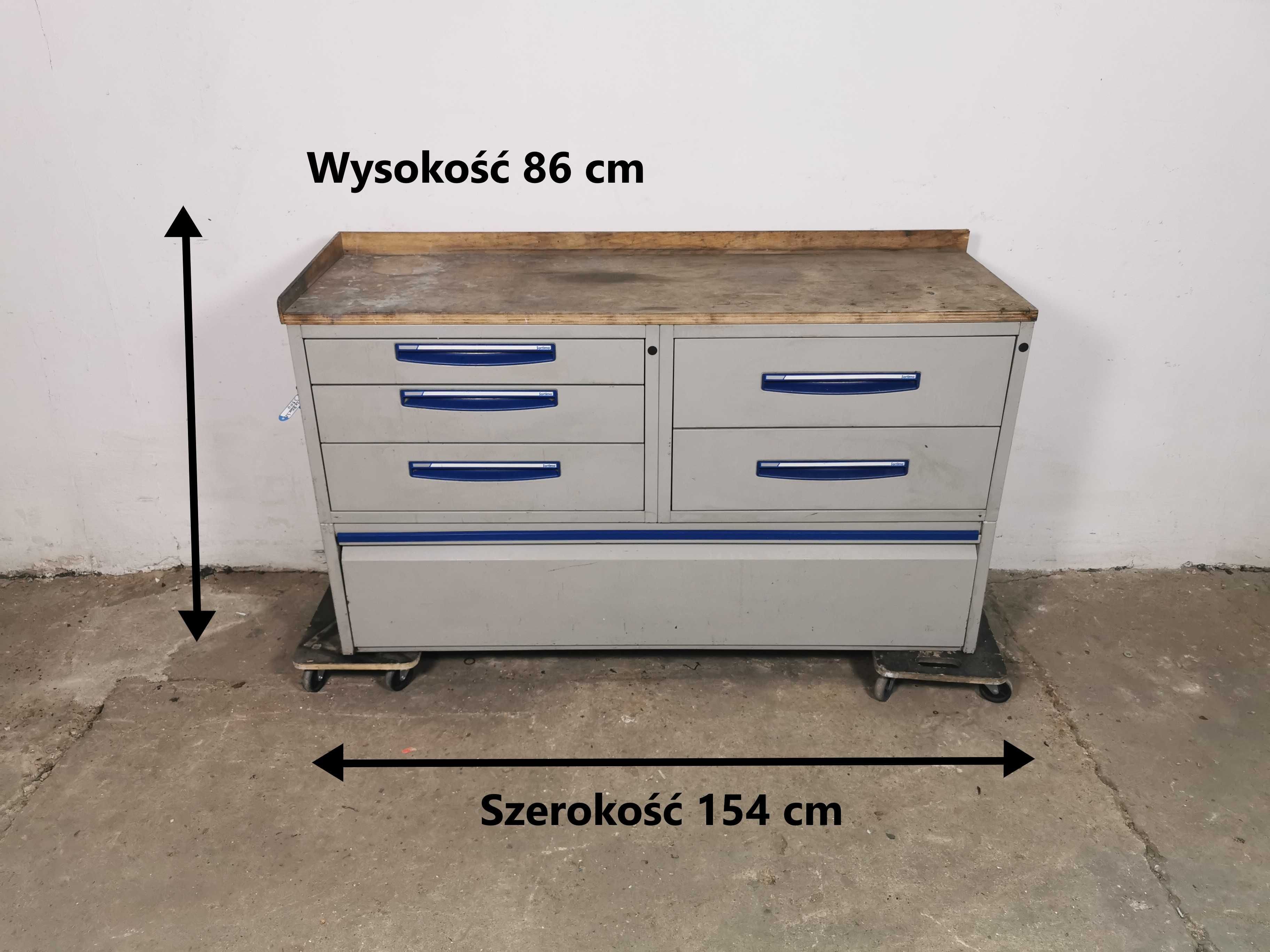 Zabudowa serwisowa warsztatowa regał samochodowy serwisowy SORTIMO