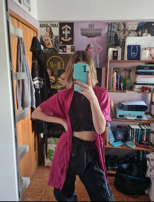 Cardigan de seda vintage