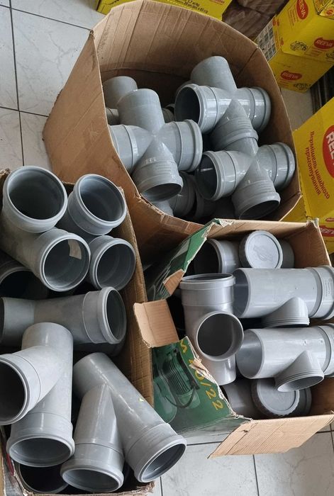 Каналізація фітинги коліно ревізія хрест трійник відвід редукція 110