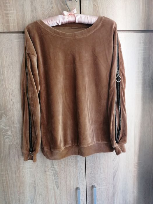 Bluza welur karmel rozmiar uniwersalny