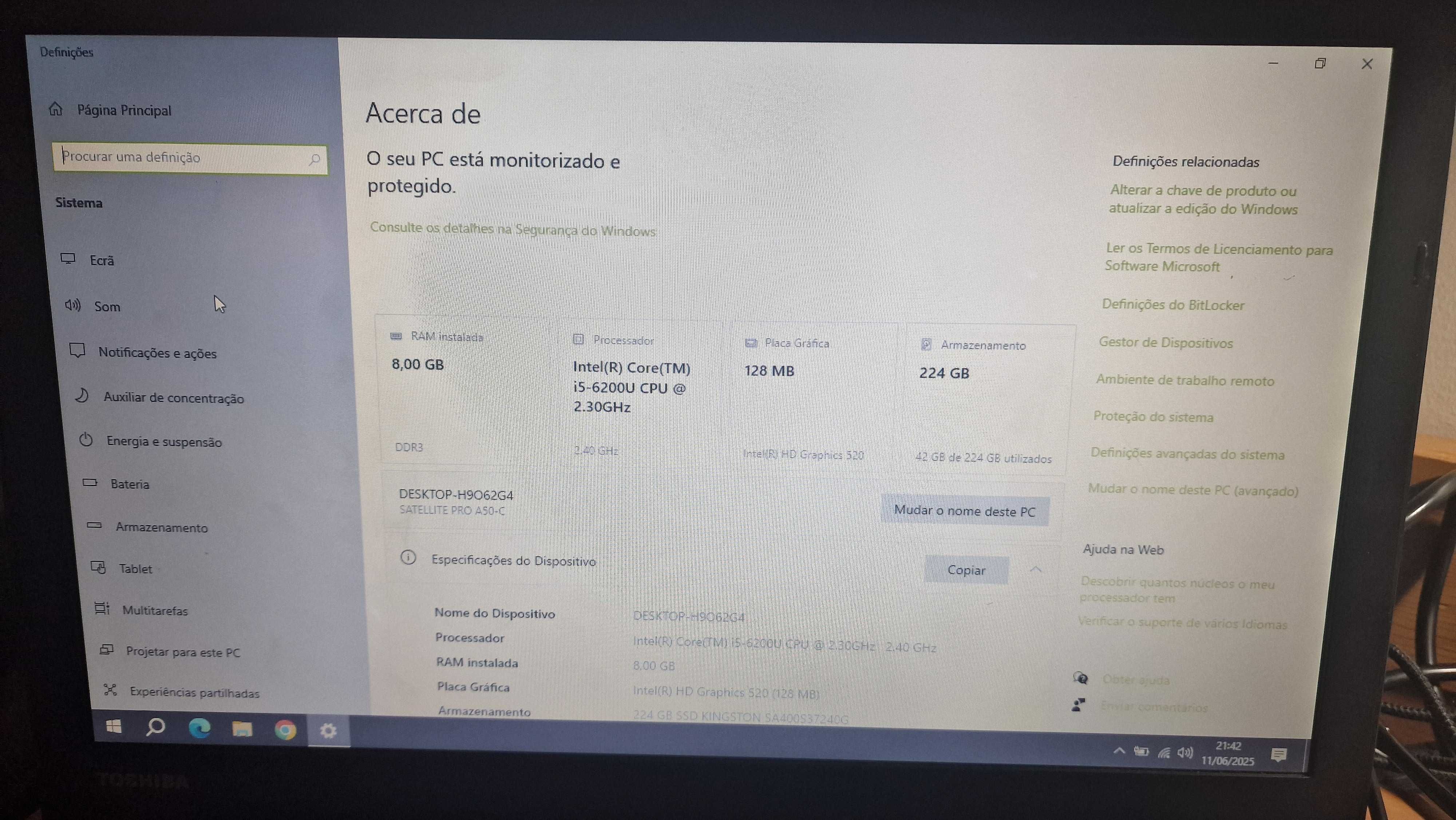 Toshiba Satellite pro A50-C-1JH