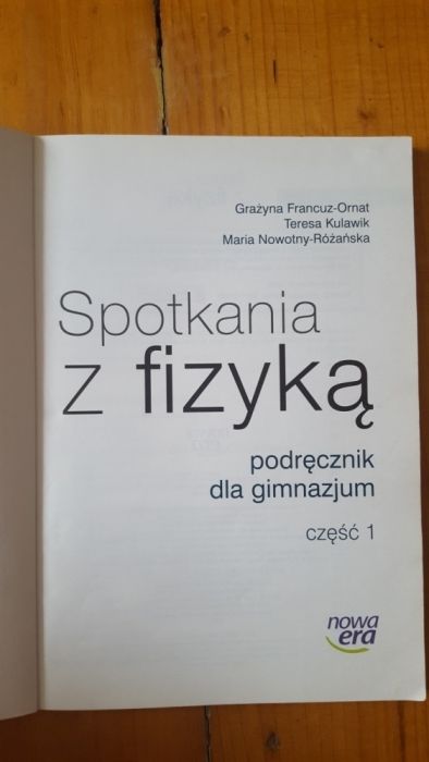 Spotkania z fizyką 1 Nowy podręcznik dla gimnazjum nowa Era