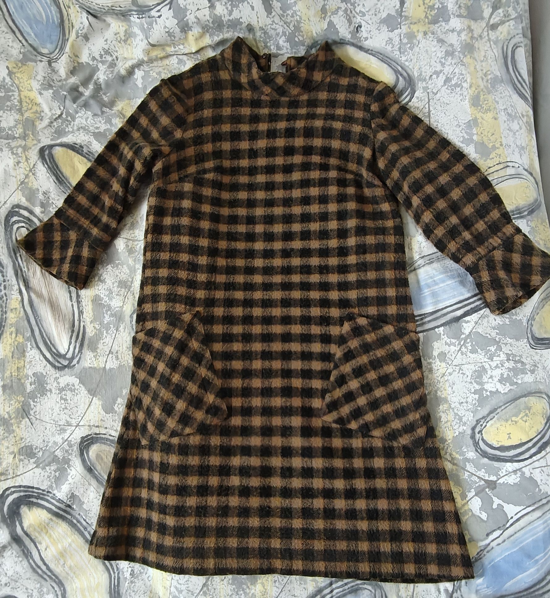 Sukienka wełniana WZPO Cora Lata 60 prl vintage Retro