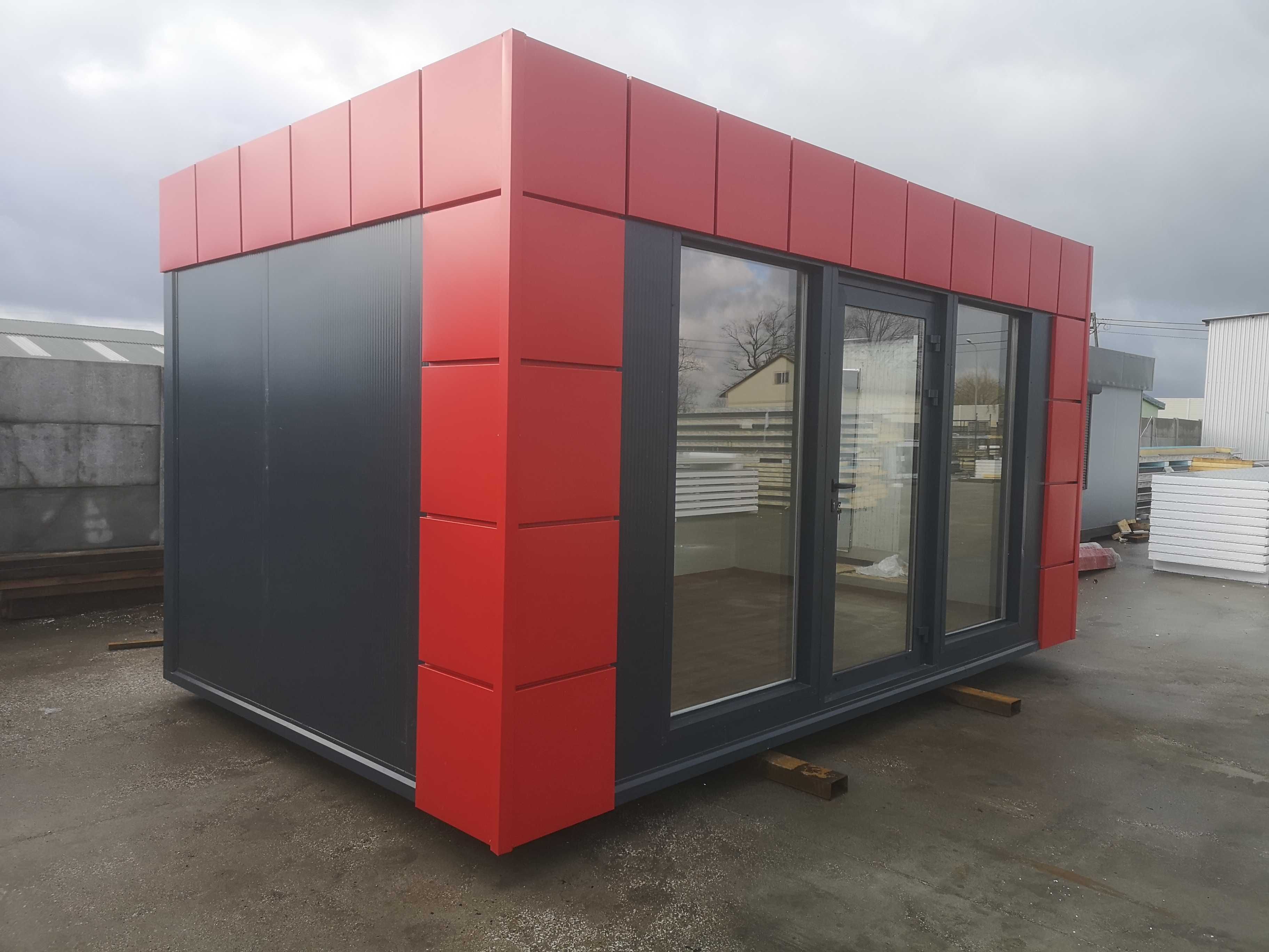 Pawilon handlowy biuro kiosk wystawowy showroom palarnia 6x3m