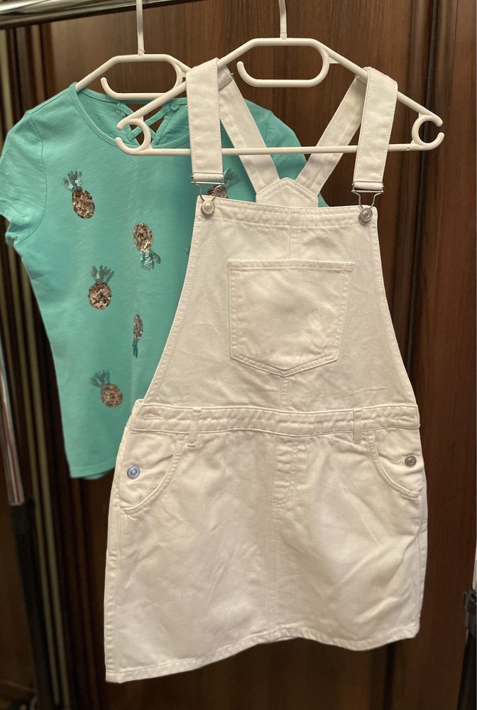 комплекты (юбка, футболка, майка, сарафан) Zara, Berchka разм S
