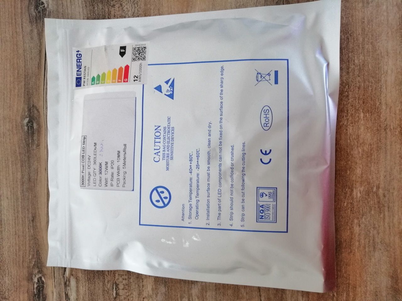 Nowa taśma led płynąca cyfrowa COB 2700K z modułem WS2811