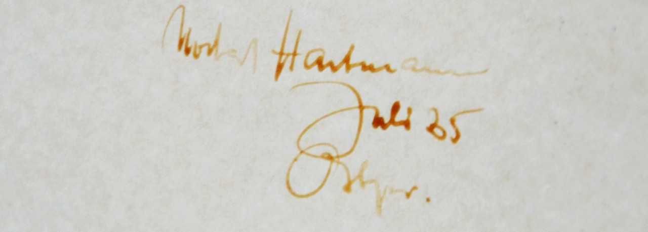 Tusz sygnowany Hartman