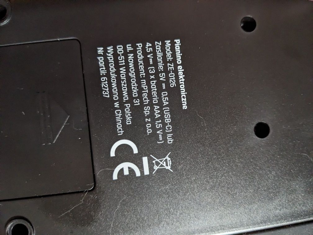 Mobilne pianino elektroniczne Hykker  silikonowe zwijane