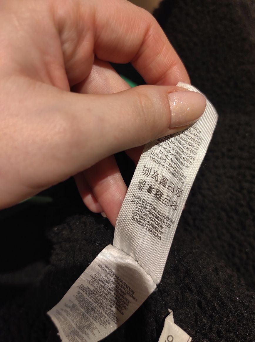 Kurtka jeansowa katana męska czarna ocieplana Primark