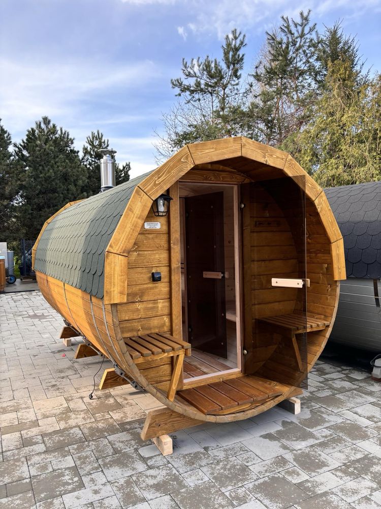 Sauna 4m  + beczka po saunie