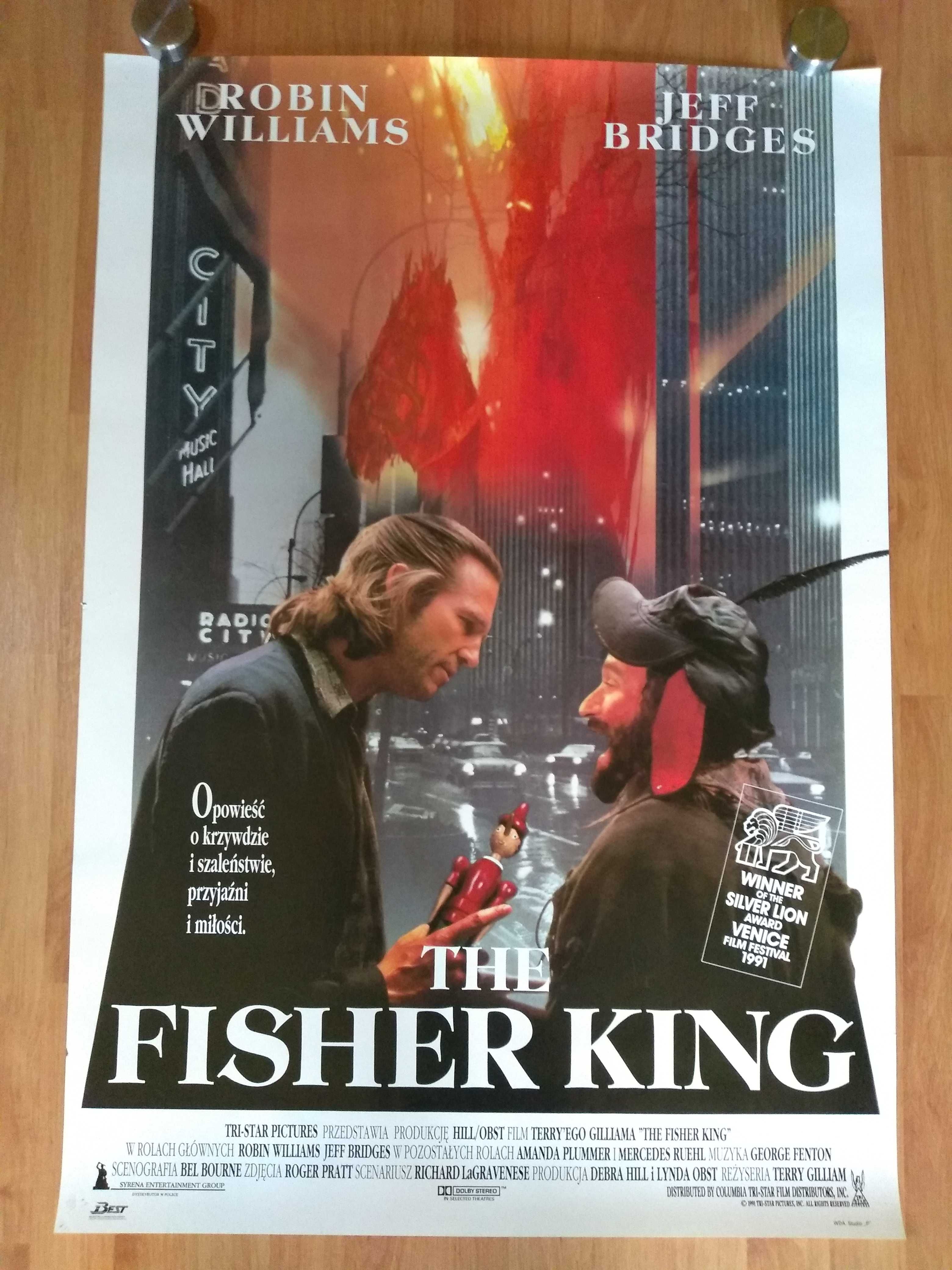 Plakat filmowy FISHER KING Oryginał z roku 1996.
