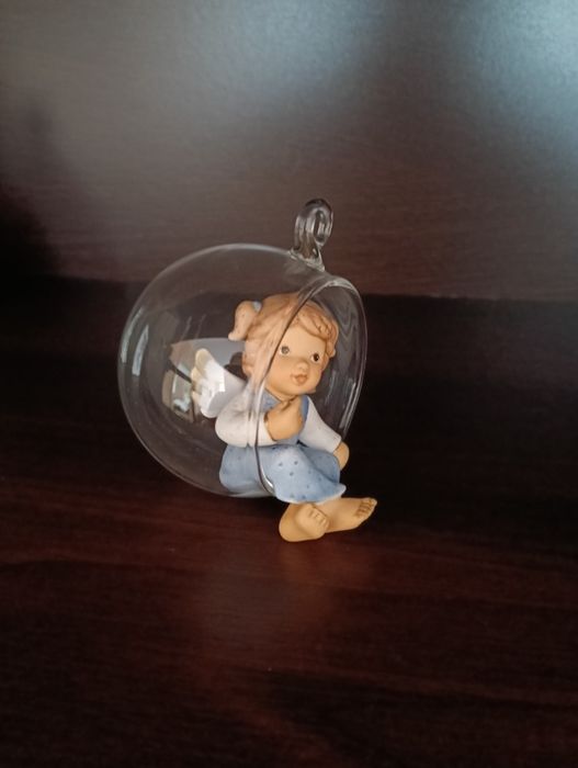figurka aniołek bombka Goebel Nina i Marco szklana kula