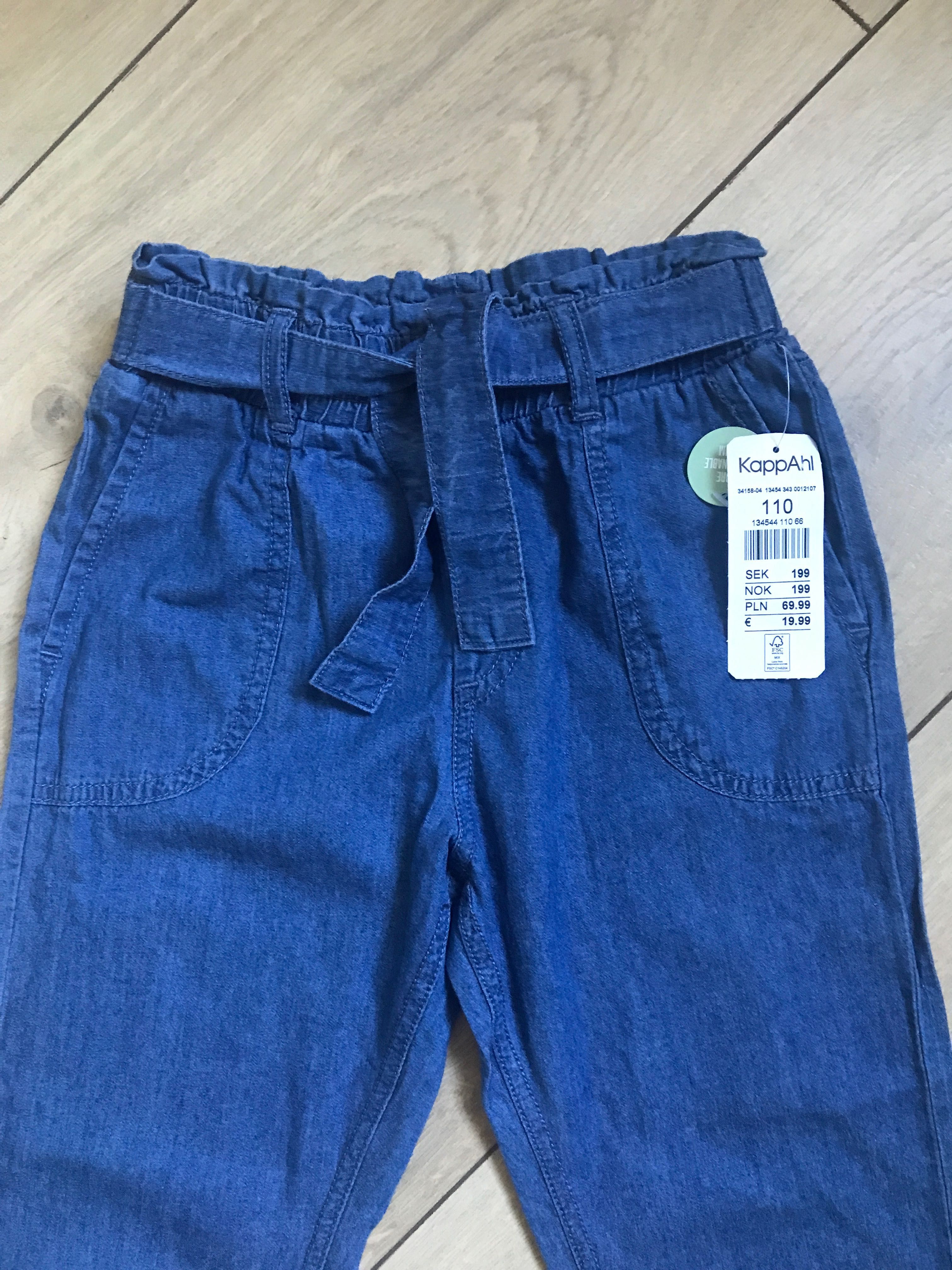 Nowe Spodnie jeans Kappahl 110