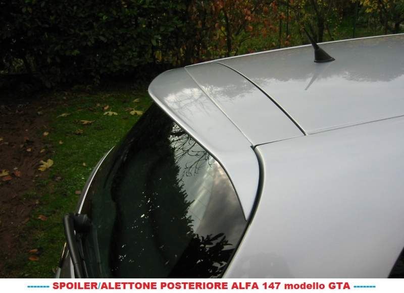 AILERON SPOILER Pala Aba ALFA ROMEO 147 GTA Q2 QUADRIFOGLIO VERDE Novo