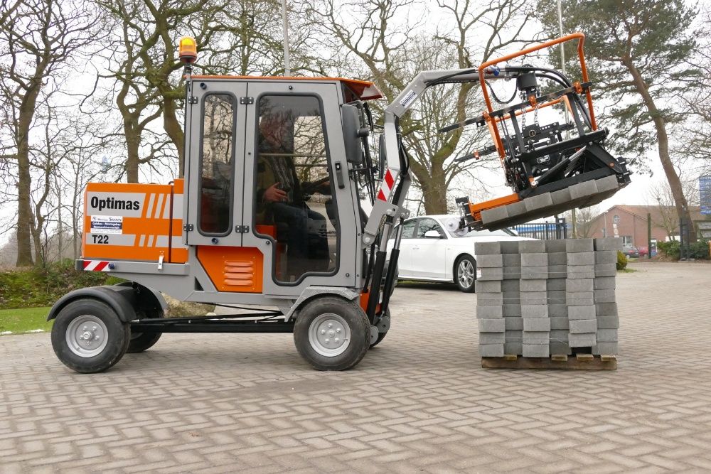 Układarka do kostki brukowej Optimas Probst Wypożyczalnia Wynajem