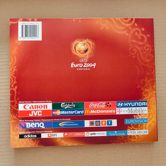 Selos coleção + FanBook Uefa Euro 2004 Portugal Memorabilia coleção