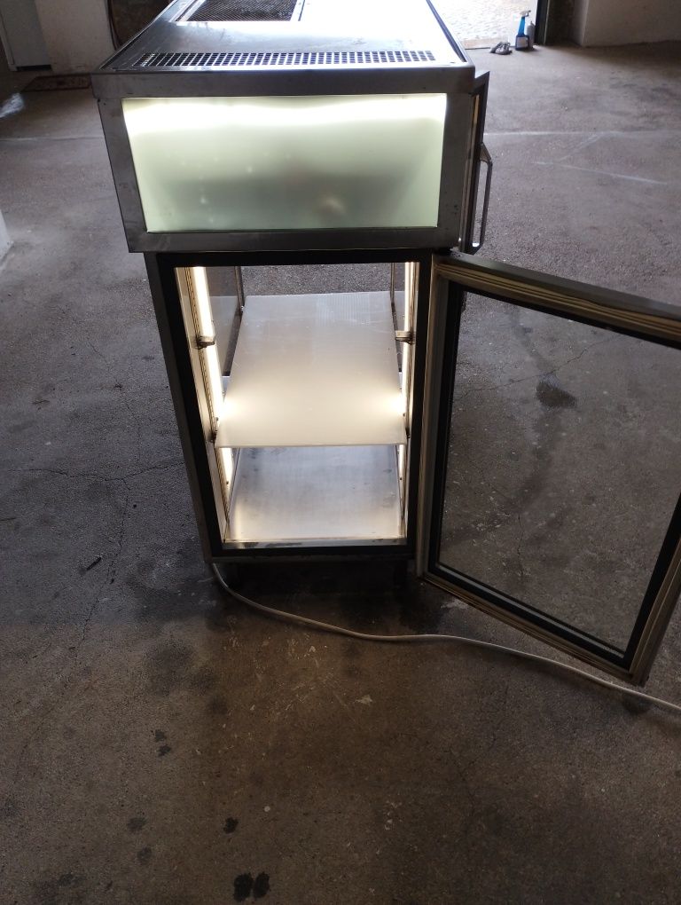 Vitrine inox dupla porta