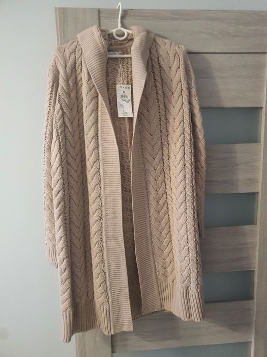 Płaszczyk/ bluza Damska, kolor beżowy, rozmiar zawyżony (L)