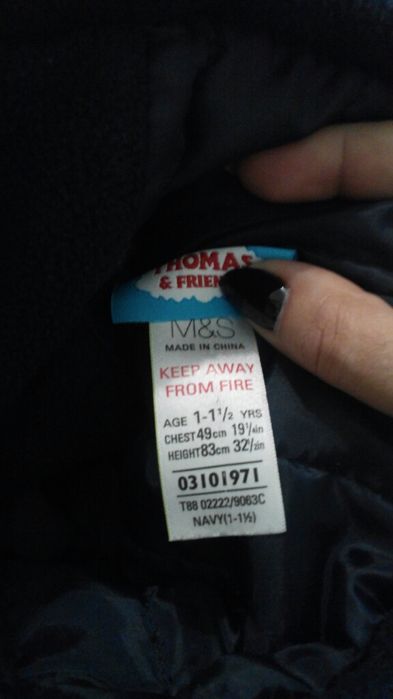 Кашемировое теплое пальто фирмы Mark&Spencer 1-1.5,12-18,80-86