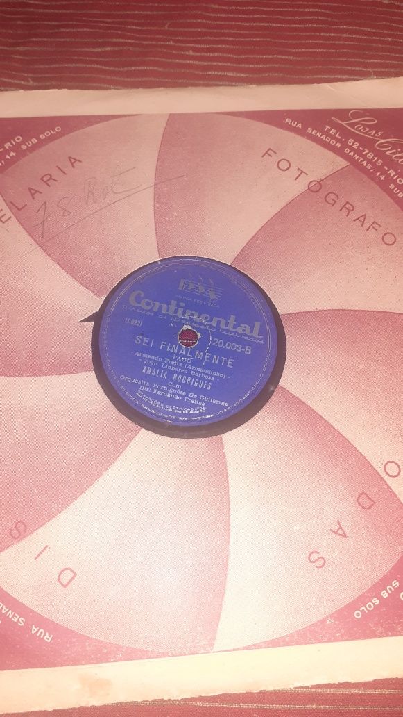Amalia Rodrigues Tendinha 78 rotações brasil raro