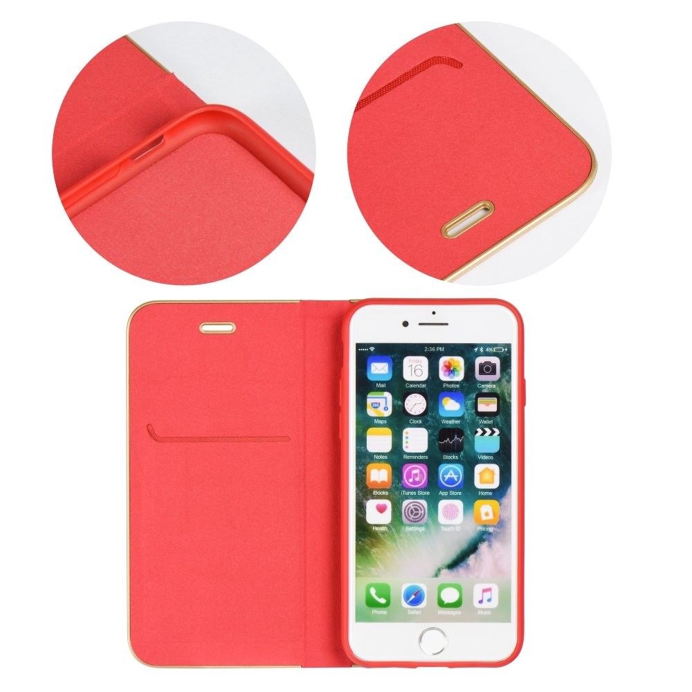 Etui Luna Book do Huawei P20 Lite Red Gold