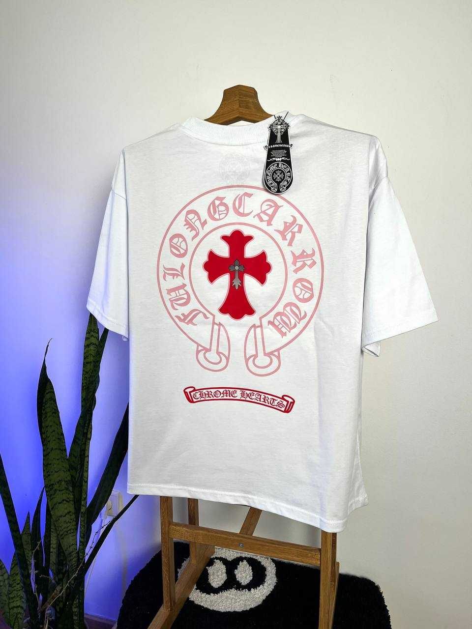 Біла Футболка Chrome Hearts з бірками (Хром Хартс)