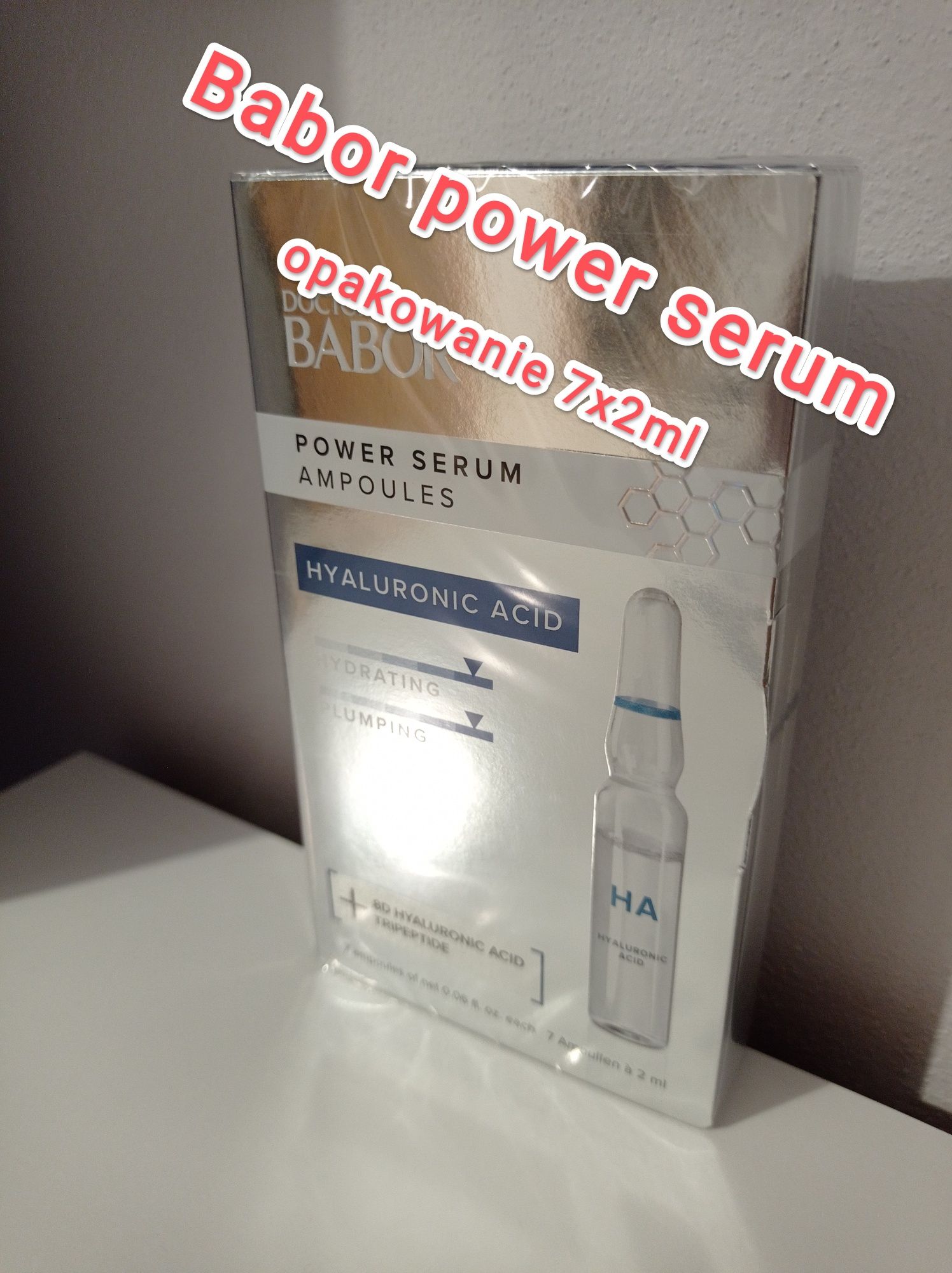 Zestaw ampułek babor 14 ml serum z kwasem hialuronowym