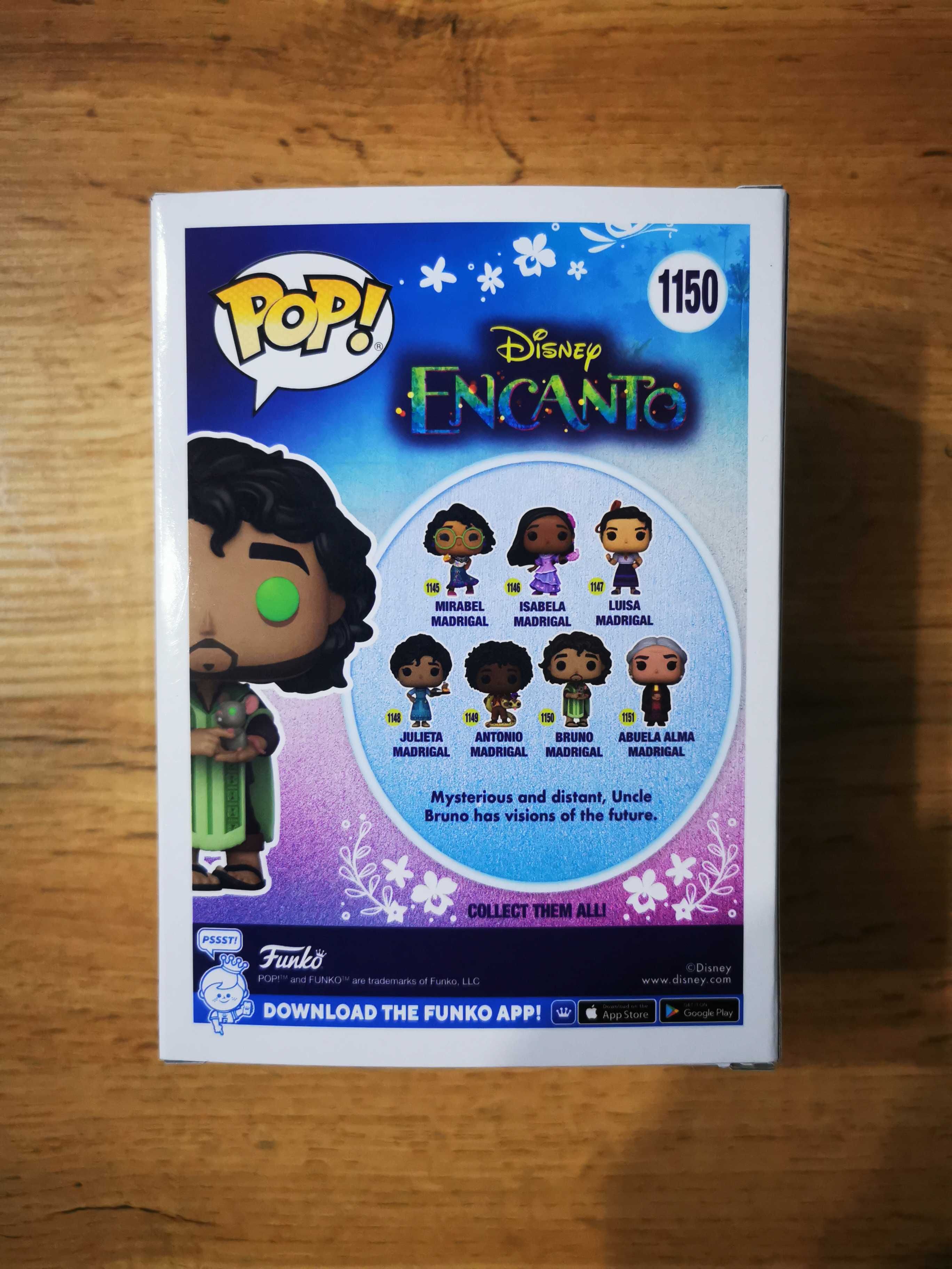 Bruno Madrigal GITD 1150 Funko Pop Encanto