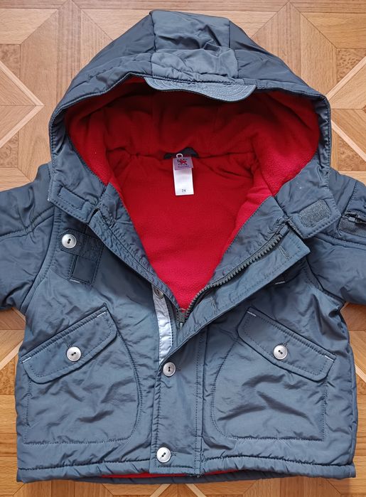 Ciepła zimowa kurtka dla chłopca Baby Club 74