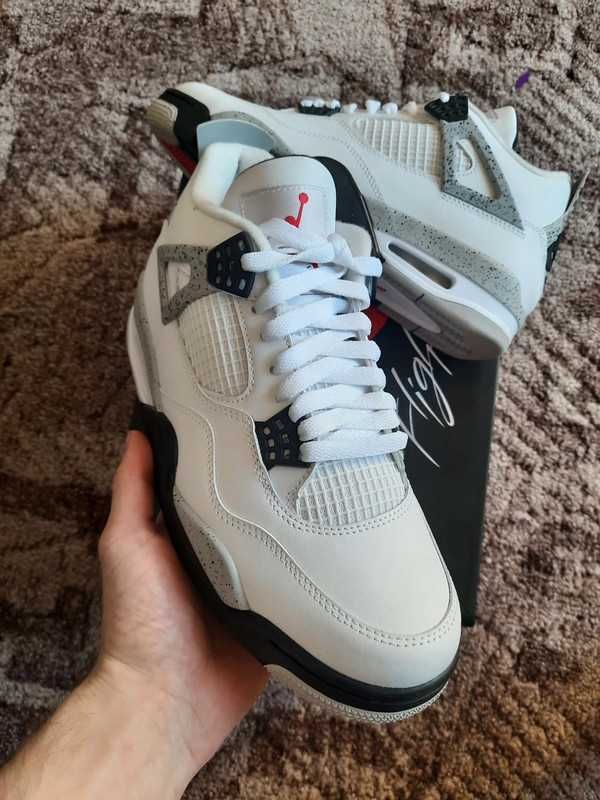 Jordan 4 White Cement