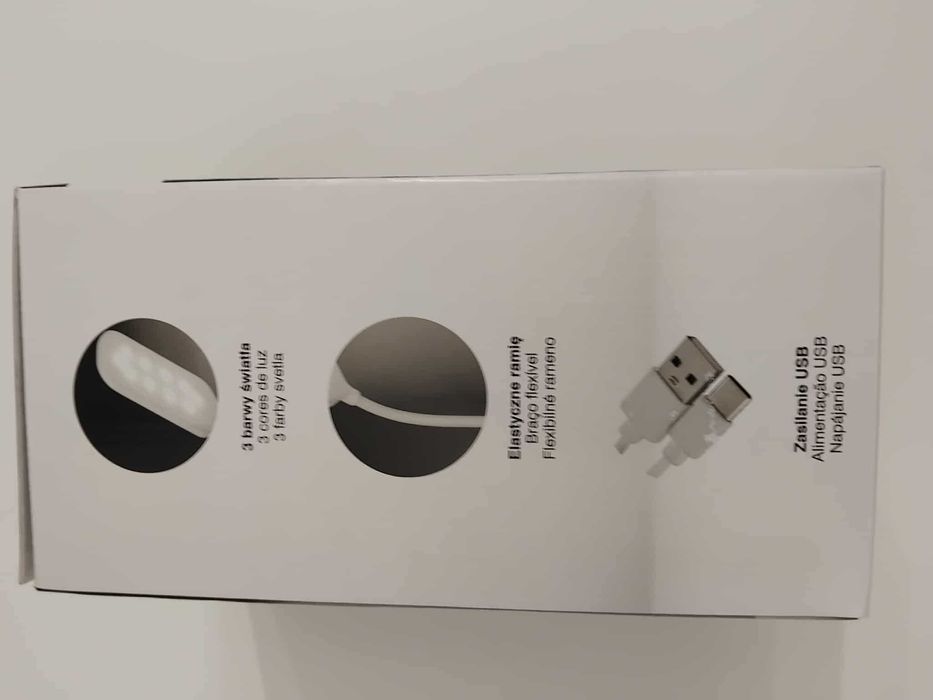 Lampa biurkowa LED 3 barwy światła biała LETHE