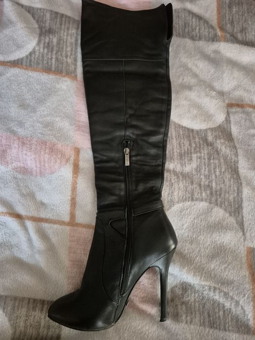 Сапоги демисезонные кожаные размер 39 (24,5 см)